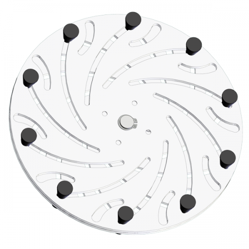 Self-centering clamping plate