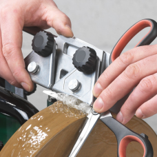 Scissor sharpening jig