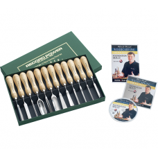 12 Piece Carving Chisel Set, Educational Booklet & DVD 12 Piece Carving Chisel Set, Educational Booklet & DVD