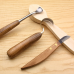 Woodcarving set with spoon blank