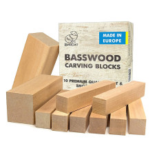 Set of Basswood Carving Blocks 10 pcs